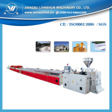 Konische Doppelschnecken Extrudieren Linie für Dekoration Profil/Ecke Linie/Panel/Trunking/Silding